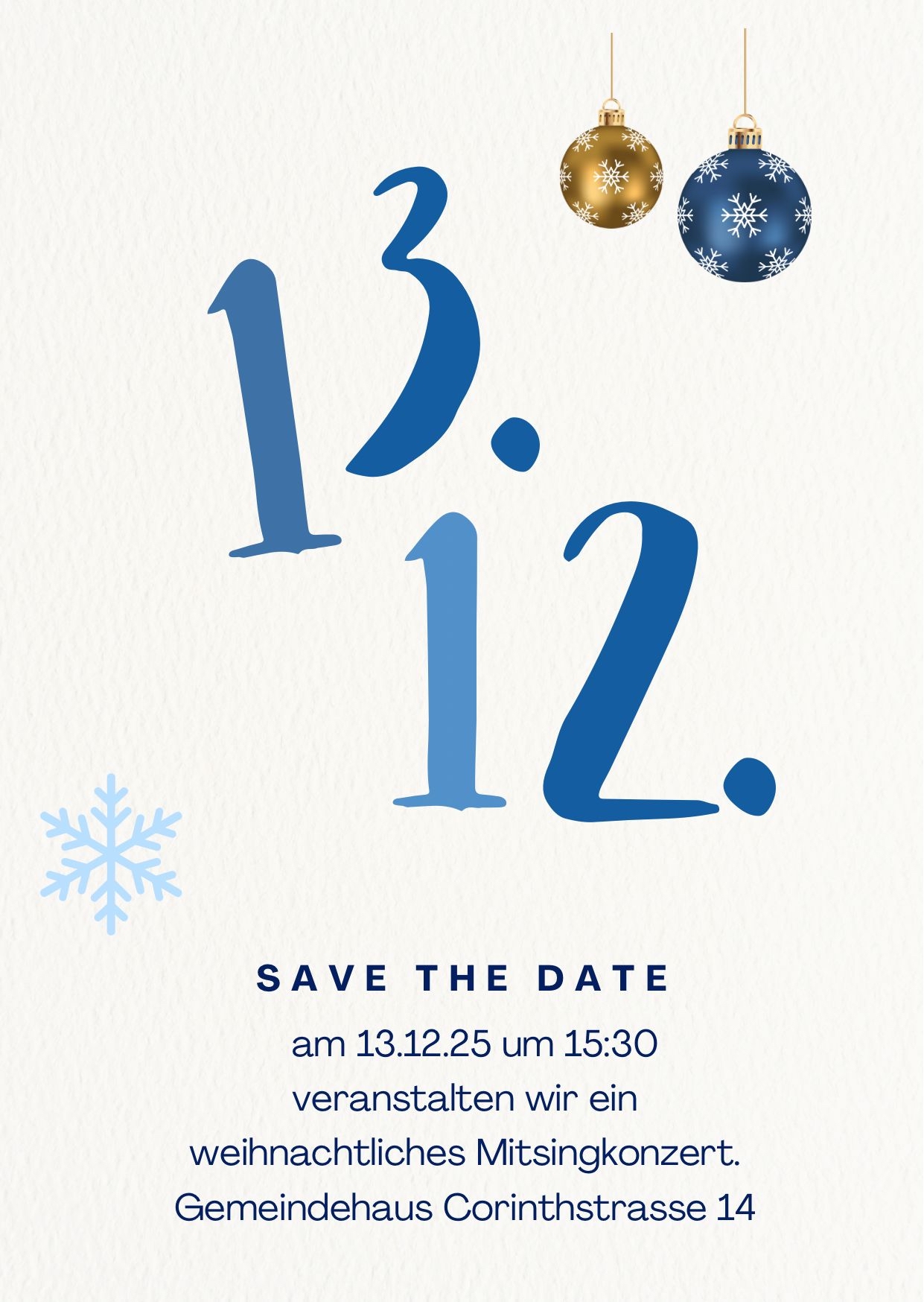 Plakat für Mitsingkonzert 2025